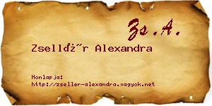 Zsellér Alexandra névjegykártya