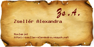 Zsellér Alexandra névjegykártya