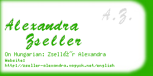 alexandra zseller business card